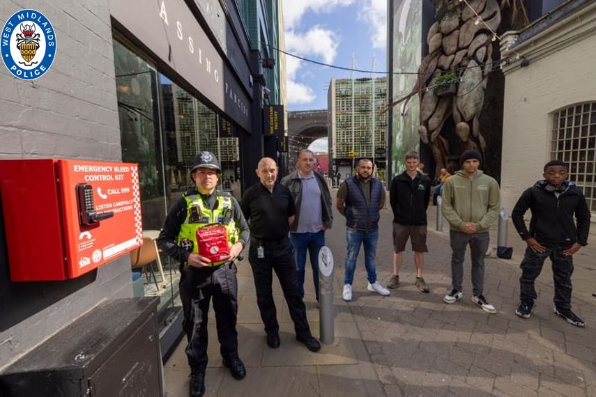 Life-saving bleed kits installed across Birmingham city centre