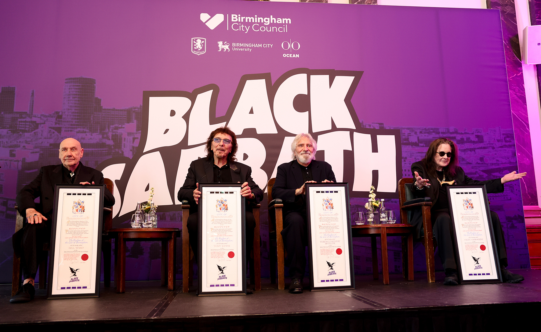 Black Sabbath awarded Freedom of the City of Birmingham