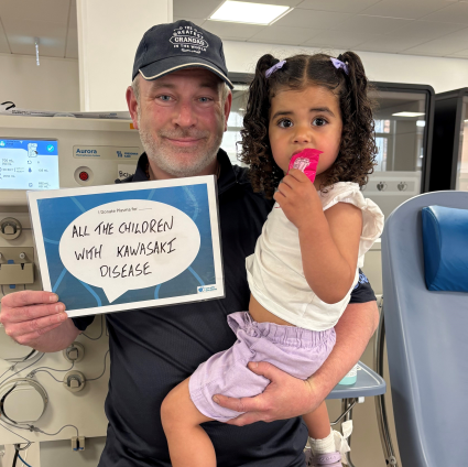 BID’s Business Support Officer Paul donates plasma in honour of granddaughter’s life-saving treatment