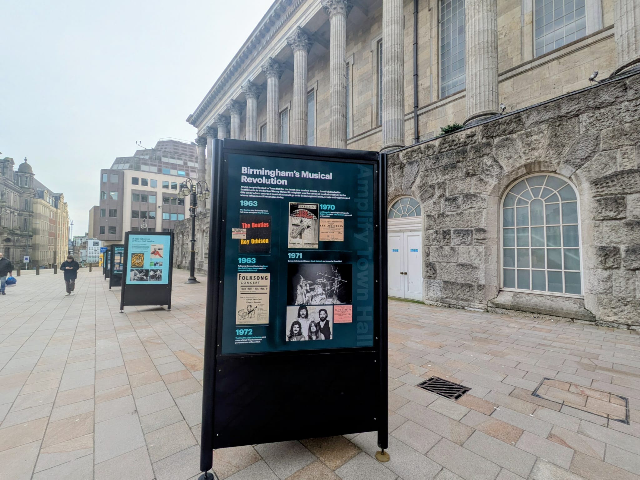 Free Birmingham Town Hall exhibition launches on its rock and social history