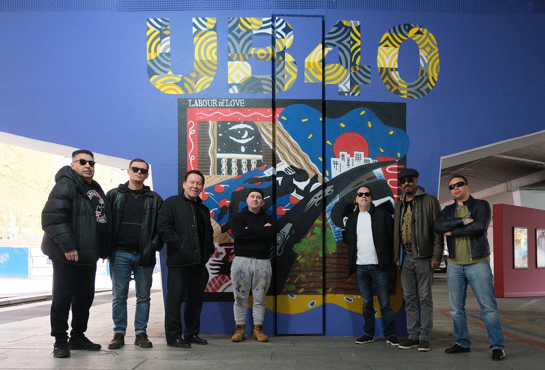 UB40 reaction as see Central BID’s underpass art of their album for first time