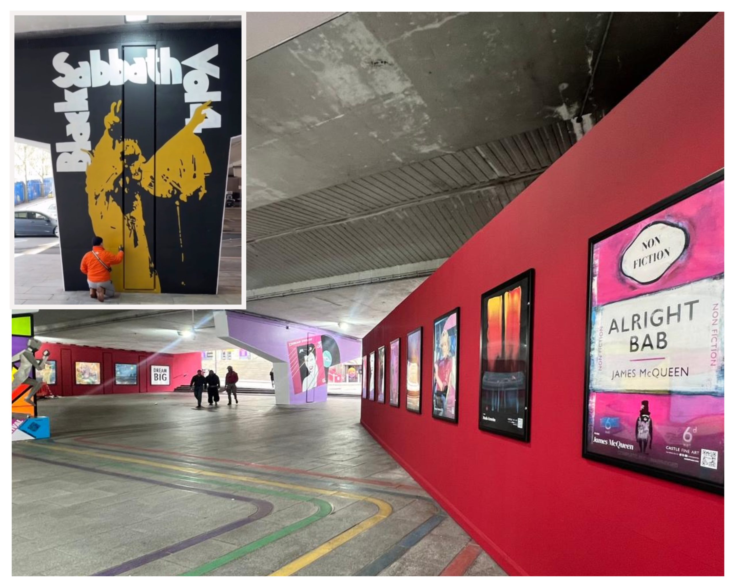 Birmingham’s Mailbox underpass transformed with iconic music and sports heritage
