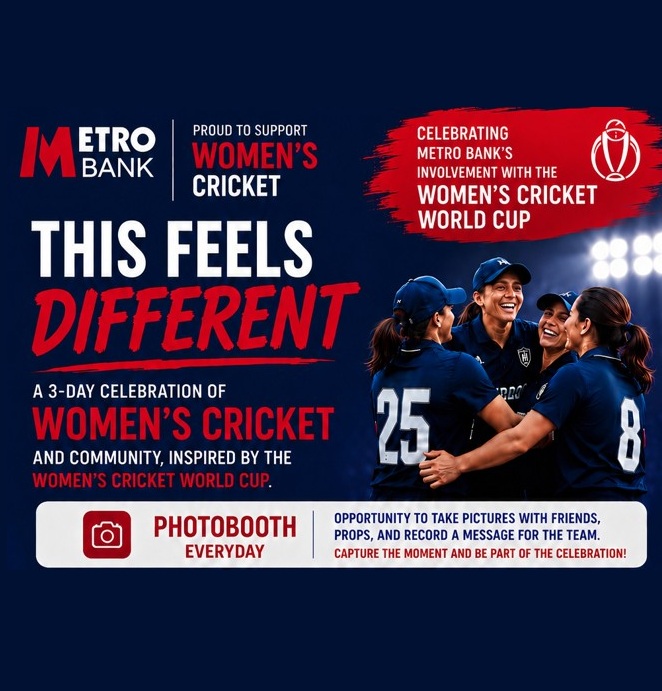 Metro Bank celebrates Women’s T20 Cricket World Cup in Birmingham with special events
