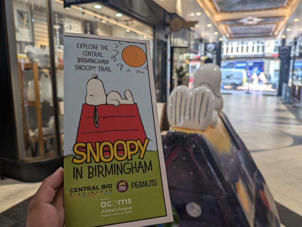 Snoopy in Birmingham family trail – download map here